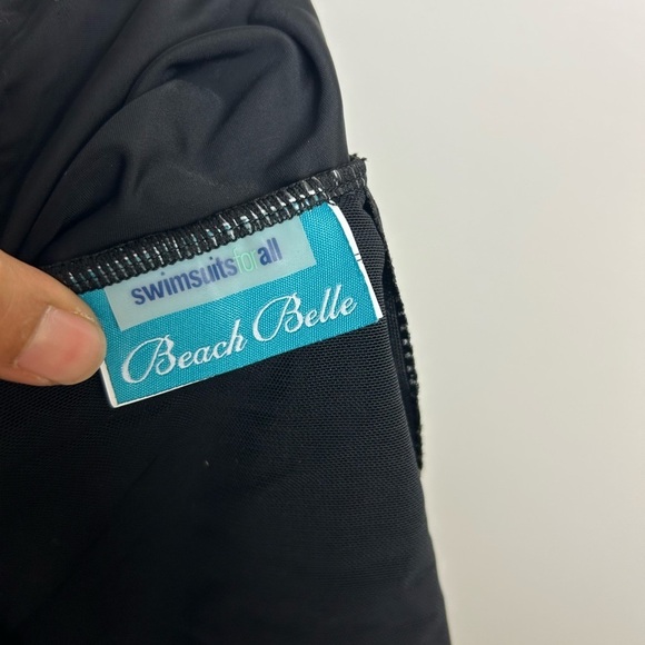 VTG Y2K Beach Belle Swimsuits for All Women's Plus Size 14 Surf print One Piece - Picture 10 of 12